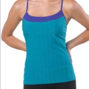 Prana Teal and Purple Tank Top